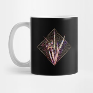 White Baboon Root Floral Rainbow Mosaic Mug